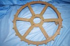 Antique 22-1 2    Cast Iron Gear Vintage Sprocket Steampunk Industrial Cog Wheel