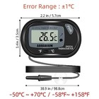 Digital Aquarium Thermometer Fish Tank Water Temperature Probe Suction Cup St-3