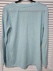 Michael Kors Aqua Striped Top Medium Elegant Luxury Beach Cruise Vacation Light