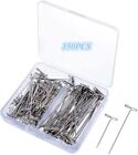 150 Pcs T-pins For Blocking Knitting Modellingwig Making And Crafts Stainless   