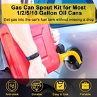 5x Gas Can Spout Nozzle Vent Kit Replacement For Plastic Gas Cans Old Style Caps