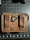 Rare Vintage Yugoslavian Mauser Leather Pouch Military Surplus Collectible