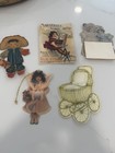 Vintage 1940s Hallmark Paper Doll Set With Cut Outs   Greeting Cards Bundle