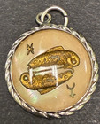 Vintage Sterling Silver Pisces Zodiac Bubble Charm Or Pendant