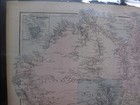 Antique Hand Colored Gray s Map Australia Tasmania Victoria New South Wales 1881