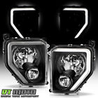 For 2008-2012 Jeep Liberty Upgrade Style Black Led Tube Headlights W  Fog Lamp