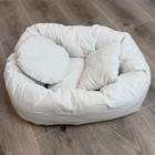 Faux Fur Newborn Baby Nest Newborn Photography Prop Set - Purple mauve