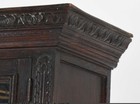 Antique Victorian Black Forest Carved Oak Bookcase Cabinet Lion Heads Northwind