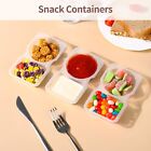 20pcs Double Compartment Condiment Container Reusable Snack Container 2 Condimen