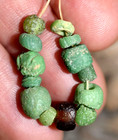 Rare Ancient Glass Excavated Dig Beads Afghanistan Trade Circa 1000 Years Old