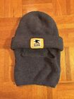 Vintage Us Mail Knit Beanie Mask Balaclava Hat Usps Carrier Winter Gear Grey 80s