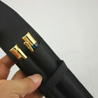 Leather Pen Bag Holder Pencil Case Double Pouch For Fountain Stationery Supplies