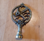 Antique Vintage Large Brass Airplane Aviator Art Deco Lamp Finial Ornate Unusual