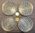Artistic Churchware Rw-500 Communion Set 10 Pcs 12    Trays Bowls Made Usa Golds