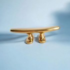 7    Brass Boat Cleat     Vintage Nautical Dock Tie  18cm Marine Hardware Rope Holde