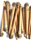 Wood Bobbins Spools Industrial Style Spindles 8  And 8 75  Wooden Quills Lot-30