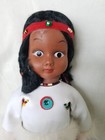 Vtg Cherokee Native American Plastic Doll Powwow Beaded Ceremonial Dress 11 