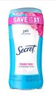 Secret Invisible Solid Antiperspirant And Deodorant  Powder Fresh  Twin Pack 