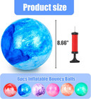 Futureplusx 6pcs Inflatable Playground Balls  8 7 Inches Kickball Dodge Ball Wit