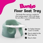 Bumbo Baby Floor Seat  Portable Infant Sit Up Chair W  Tray Attachment  Hemlock