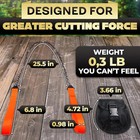High Limb Rope Saw For Trees - 25 5    Pocket Chainsaw For Camping  Hiking   Survi