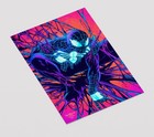 Ultimate Spider-man Print Poster Neon Premium Giclee Marvel Wall Art 11  X 17 