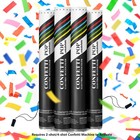 Electric Confetti Cannon Cartridges 4-pack 16 In Multicolor For Events
