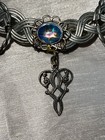      Lot Of 2 Elven Wire Circlet Tiaras-silver Braid Sapphire   Gold Drop V-crown