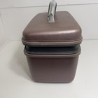 Samsonite Silhouette 4 Cosmetic Train Case Burgundy 1987 Made In Usa With Keys