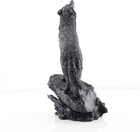 Black Wolf Sculpture Wildlife Howling Wolf Statue And Figurine 