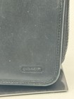Coach Black Leather Zippered Case Travel Organizer Planner Wallet 7 5x5x2