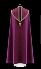 Purple Damask Cope And Matching Stole Vestment