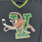 Vintage Unversity Of Vermont Catamounts Hockey Jersey Black Size M Made In Usa