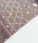 Wisteria Sakura  c 7x56 Vintage Jacquard Kimono Silk Blend Fabric Panel Ru2