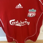 Adidas Liverpool Steven Gerrard  8 Soccer Jersey M Red White Carlsberg Men