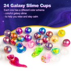 24 Pack Galaxy Slime Party Favors For Kids Slime Balls Bulk Stretchy   Non-st   