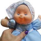 Vintage 1991 Fisher Price Puffalump Kids Snuggle Light-up Blue Baby Doll