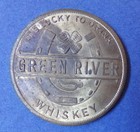 It s Lucky To Drink Green River Whiskey Good Luck Token The Whiskey W o Regrets