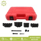 48pcs 3 8  Drive Impact Socket Set  Sae  5 16 -3 4     Metric  8mm-22mm  Sizes