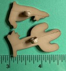 New 1 1 4    Coyote W saguaro Cactus Brown Plastic Shank Novelty Buttons-n137