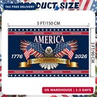 3 Ply 250 Years America Flag - Double Sided Patriotic Eagle 3 X 5 Ft Anniversary