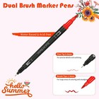 Dual Brush Marker Pens 60 Colors Artist Fine Brush Tip For Adult Coloring