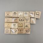 Vintage Stampin Up Rubber Stamps Lot Paper Pals Dolls 1999 Faces   Outfits