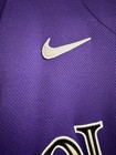 Colorado Rockies D  az Purple Game Used Jersey Size 48 Mlb Nike Stain 