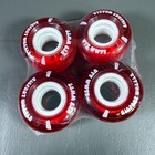 Bigfoot Skateboard Wheels 55mm 83a Red   White Soft Cruiser Filmer Set Of 4 New