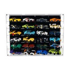 Wall-mount Display Case Compatible To Hold 24 Lego Speed Champions Cars