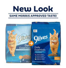 2 Bags Daily Essentials Dry Cat Food With Chicken Beef Salmon Flavor 28-lb Bag