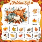 Fall Dishwasher Magnet Cover Thanksgiving Pumpkin Maple Leaf Kitchen Fridge Magn