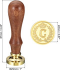 Alphabet C Wax Seal Stamp  Initial Letter Sealing Wax Stamp Classic Retro Remova