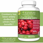 Trunature Expect More Cranberry 650 Mg   140 Vegetarian Capsules